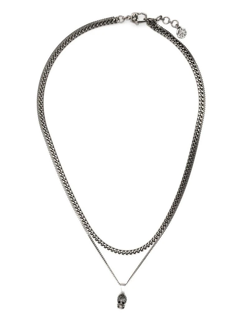 商品Alexander McQueen|ALEXANDER MCQUEEN Skull necklace,价格¥2563,第2张图片详细描述