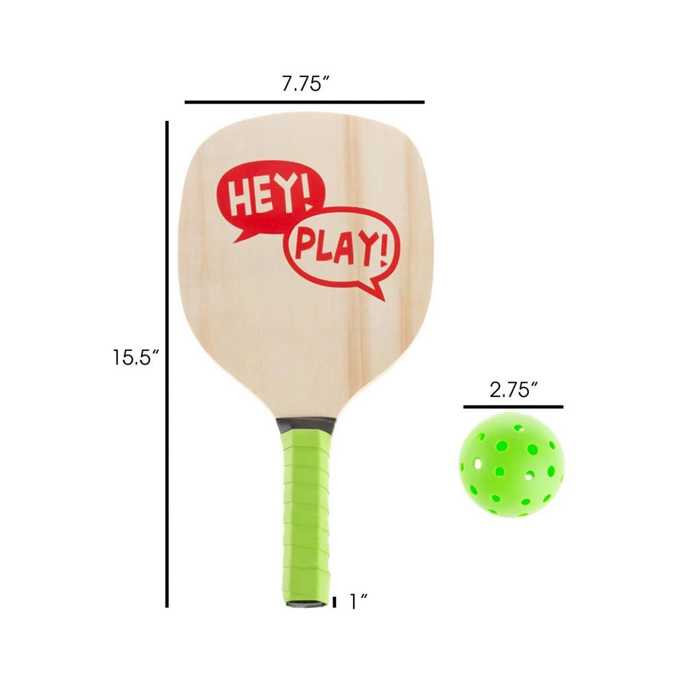 商品Trademark Global|Hey Play Paddle Ball Game Set - Pair Of Lightweight Beginner Rackets, Ball And Carrying Bag For Indoor Or Outdoor Play - Adults And Children,价格¥226,第2张图片详细描述