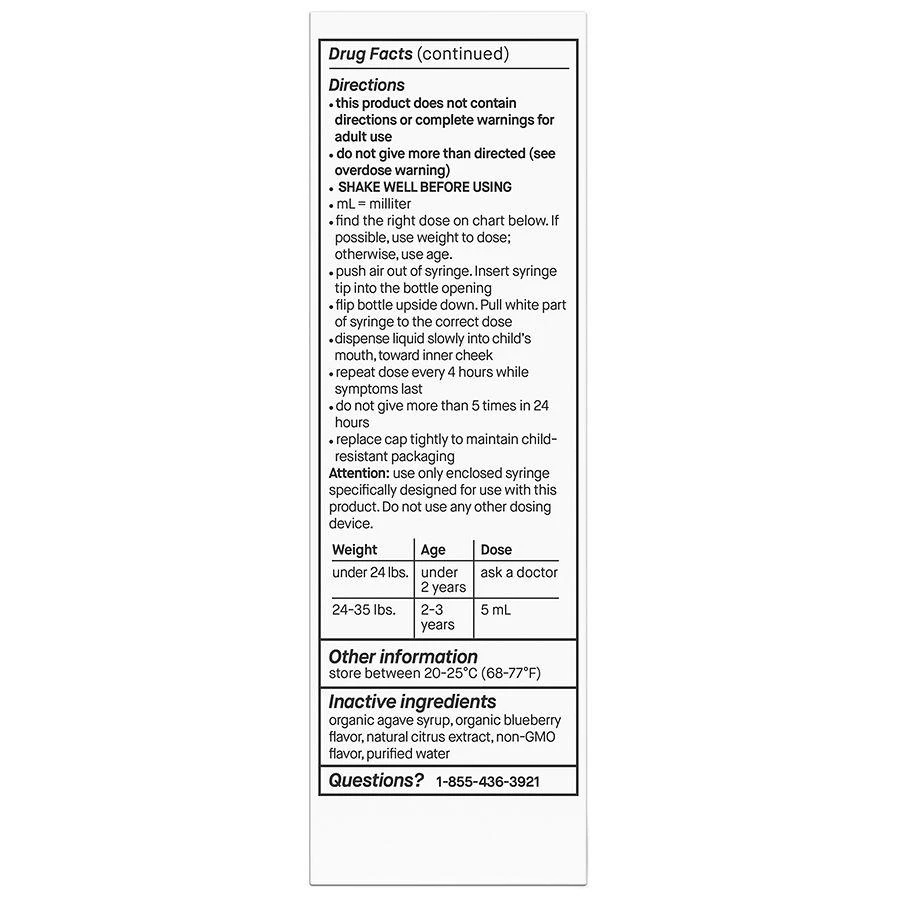 商品Genexa|Infants' Acetaminophen Oral Suspension Blueberry,价格¥95,第2张图片详细描述