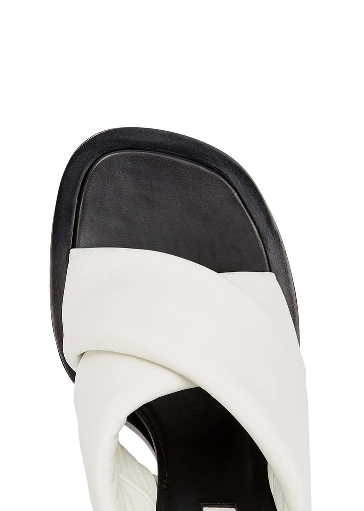 商品Jil Sander|100 white padded leather mules,价格¥2502,第4张图片详细描述