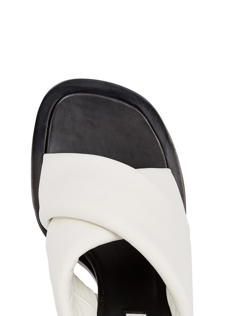 商品Jil Sander|100 white padded leather mules,价格¥4407,第6张图片详细描述
