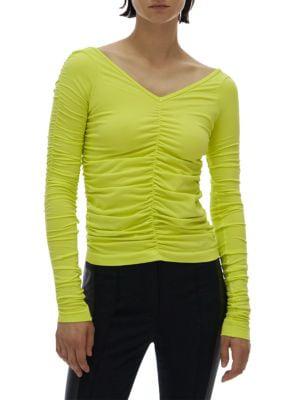 Ruched Seamless Long-Sleeve Top商品第1张图片规格展示