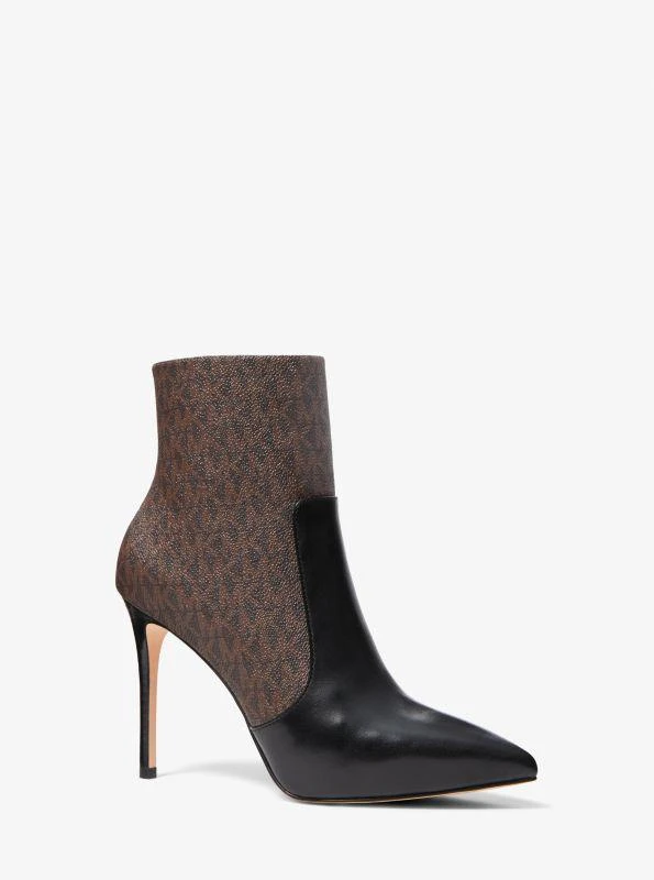 商品Michael Kors|Rue Logo and Leather Boot,价格¥283,第1张图片