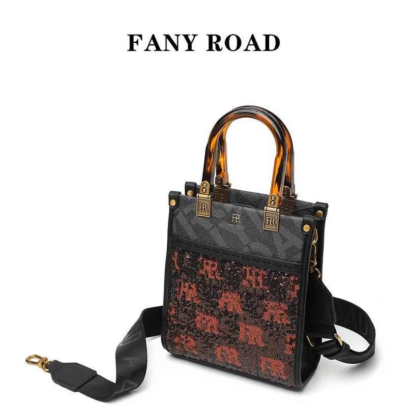 FANYROAD新款女包欧美经典女士手提斜挎包高级感琴谱包女士包 商品