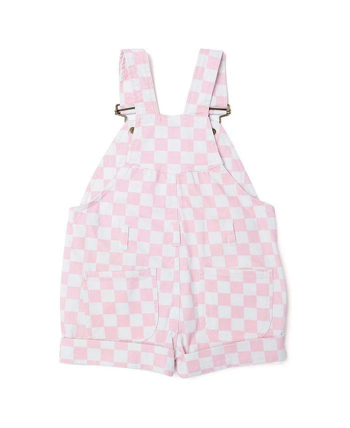 商品Dotty Dungarees|Unisex Checkerboard Overall Shorts - Baby, Little Kid, Big Kid,价格¥338,第2张图片详细描述