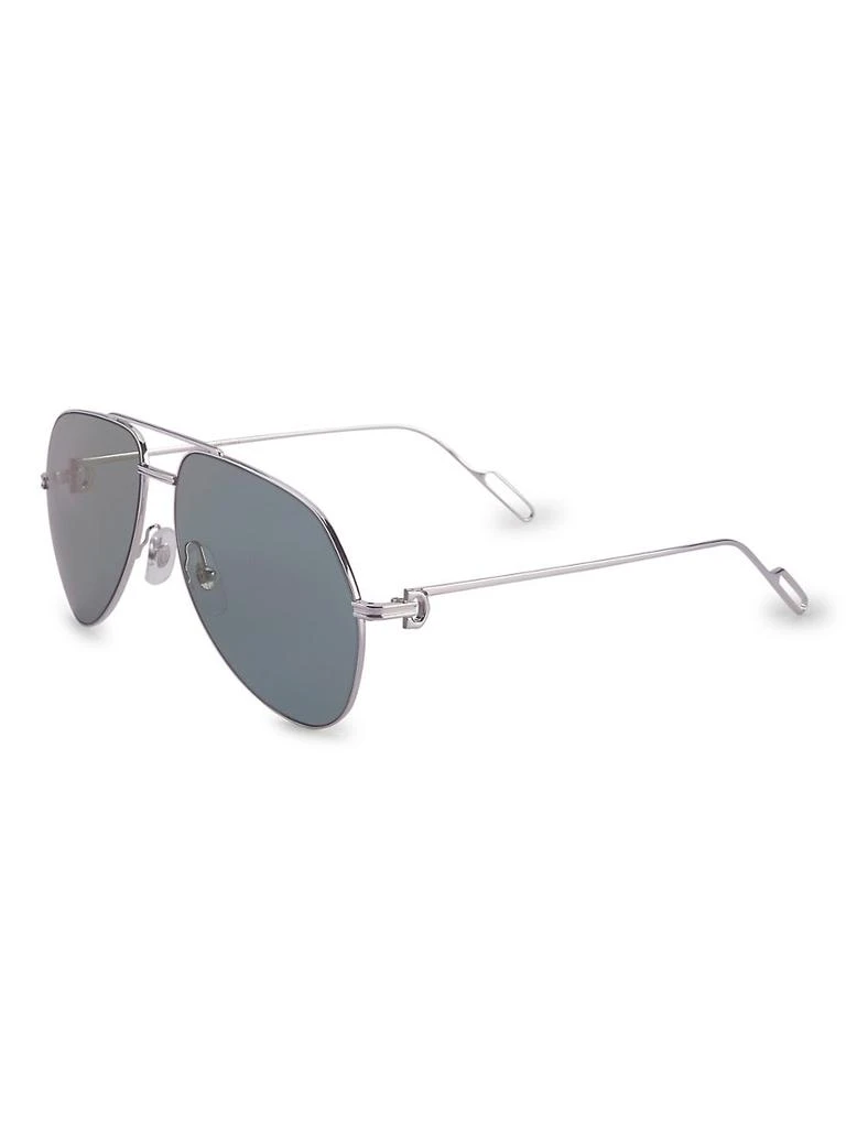 商品Cartier|60MM Metal Aviator Sunglasses,价格¥9722,第2张图片详细描述