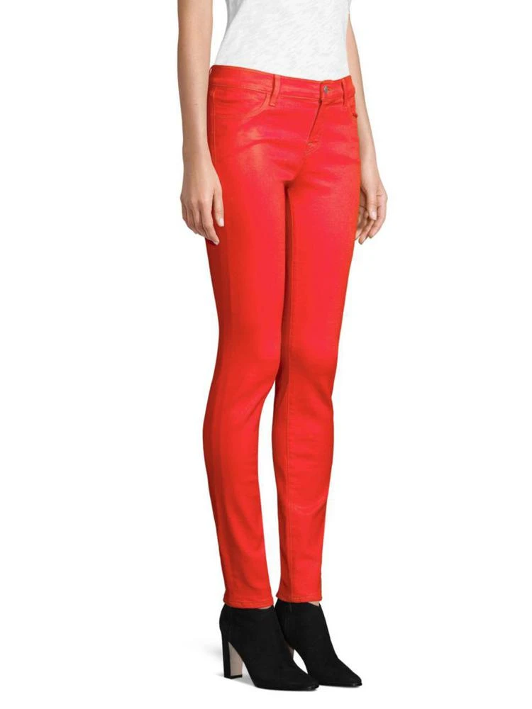 商品J Brand|Mid-Rise Super Skinny Coated Pants,价格¥1185,第3张图片详细描述