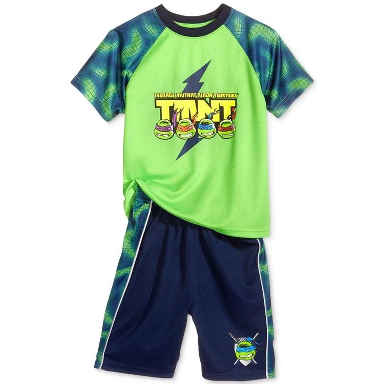 商品Ninja Turtles|2-Pc. Graphic-Print T-Shirt & Shorts Set, Toddler & Little Boys (2T-7),价格¥165,第1张图片