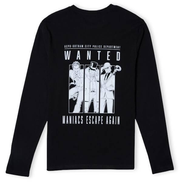 Batman Villains Arkham Asylum Unisex Long Sleeve T-Shirt - Black商品第2张图片规格展示