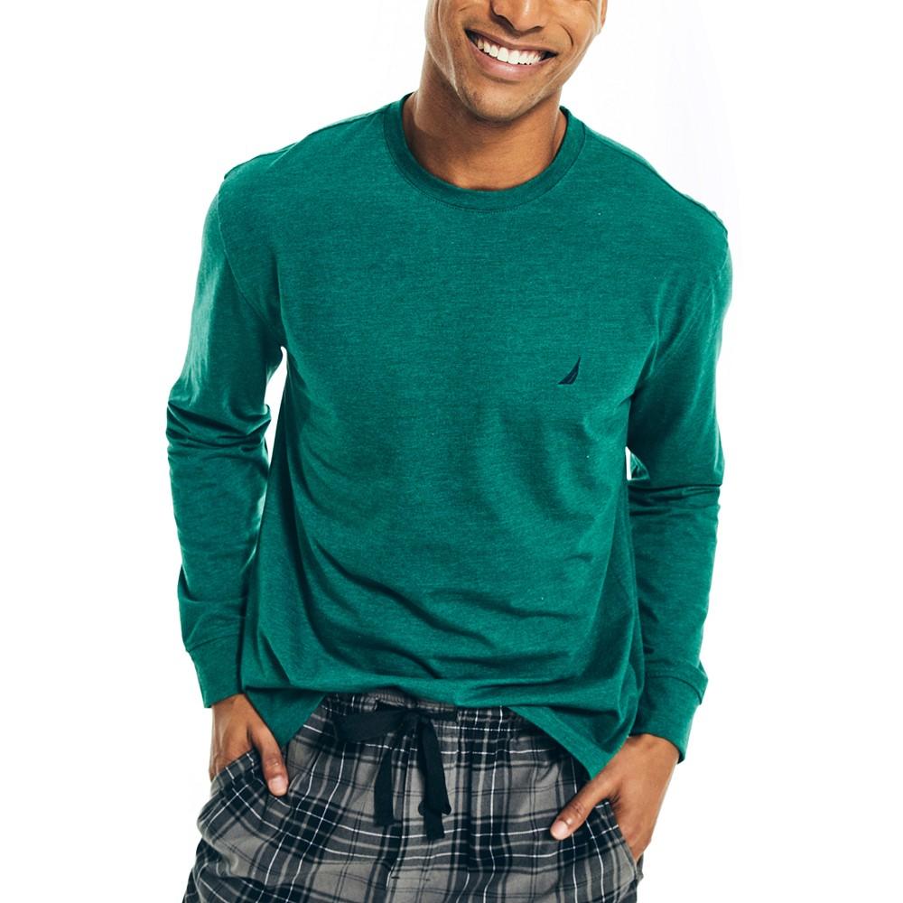 Men's Relaxed-Fit Long-Sleeve Pajama T-Shirt商品第1张图片规格展示