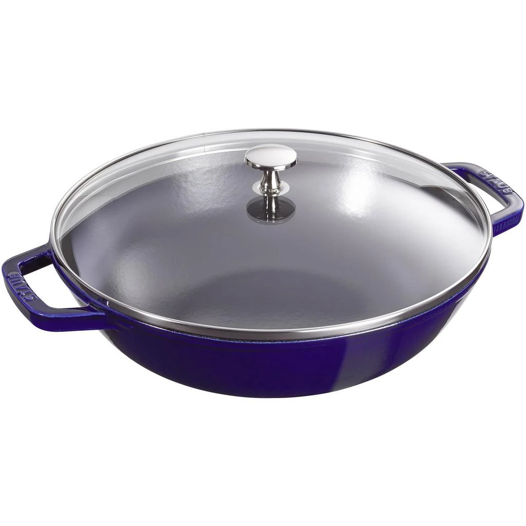 商品Staub|Staub Round Small Wok - Dark Blue - 30cm,价格¥1104,第1张图片