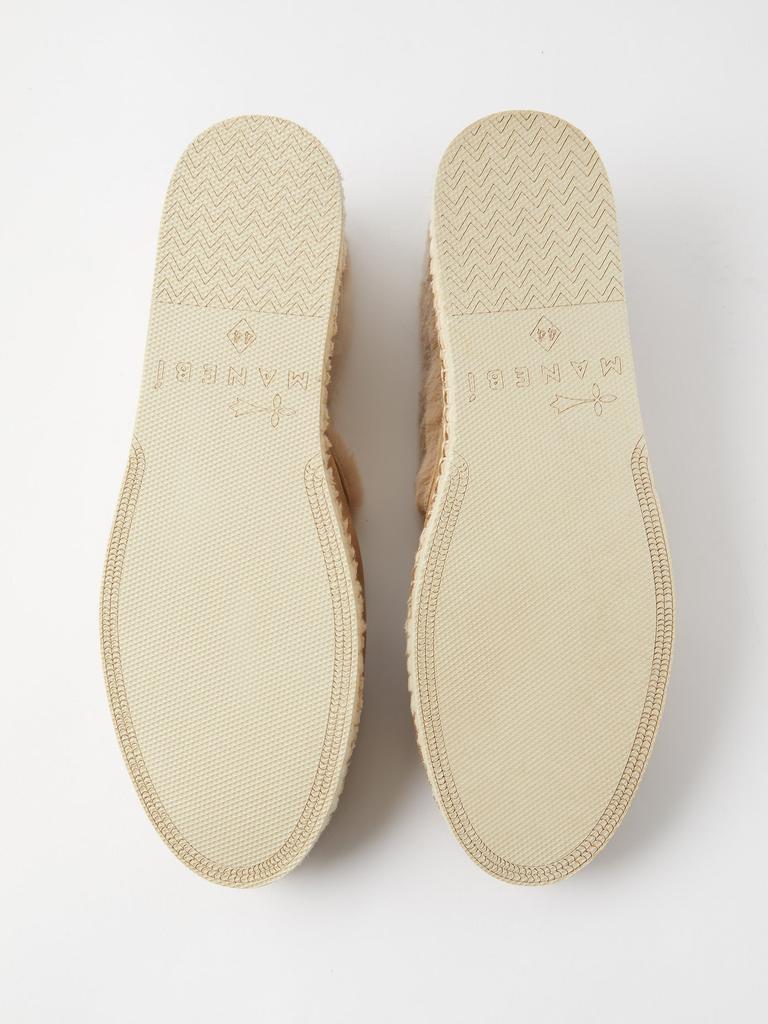 商品MANEBÍ|Faux fur-lined suede espadrille loafers,价格¥733,第6张图片详细描述