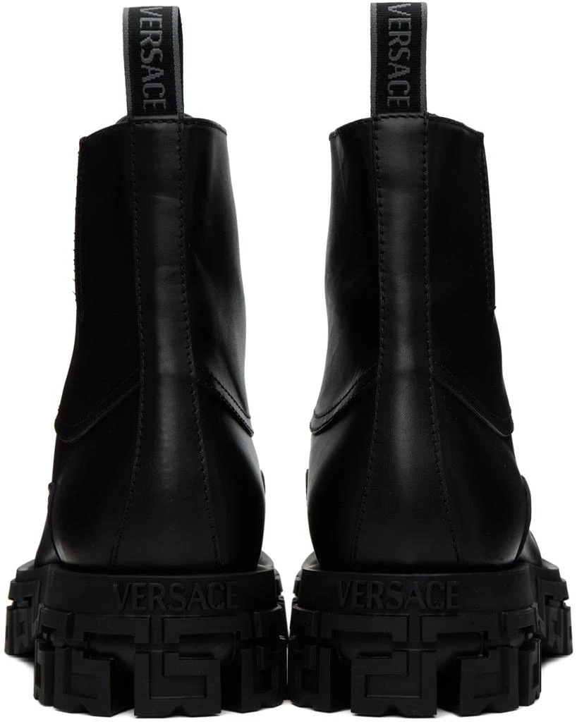 商品Versace|Black Greca Portico Boots,价格¥5879,第2张图片详细描述