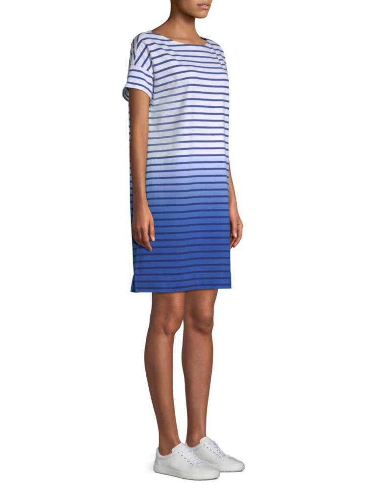 商品Vineyard Vines|Dip-Dyed Stripe Cotton T-Shirt Dress,价格¥738,第1张图片
