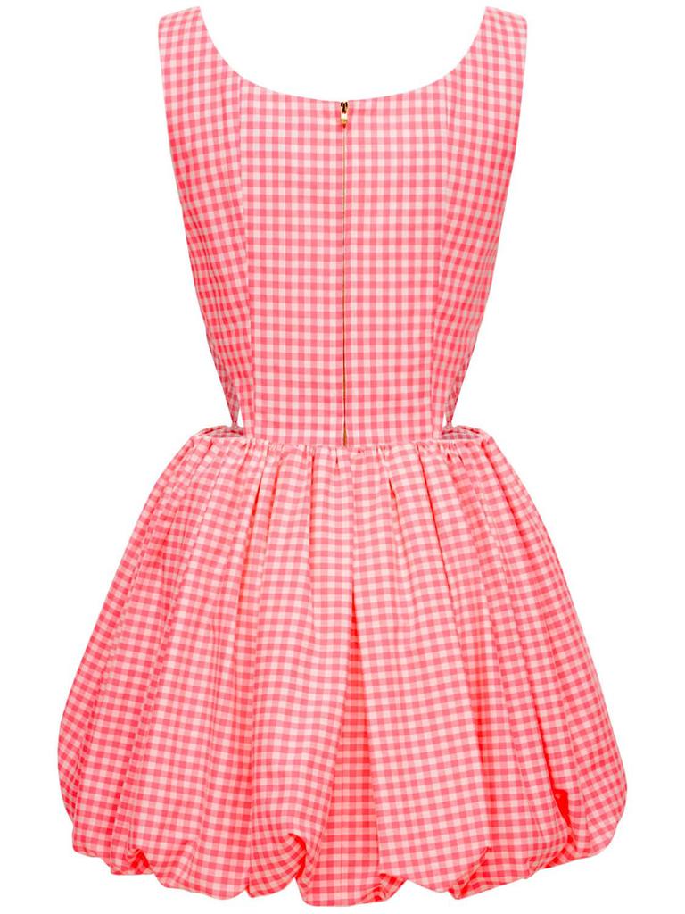 Cotton Gingham Bubble Mini Dress商品第6张图片规格展示