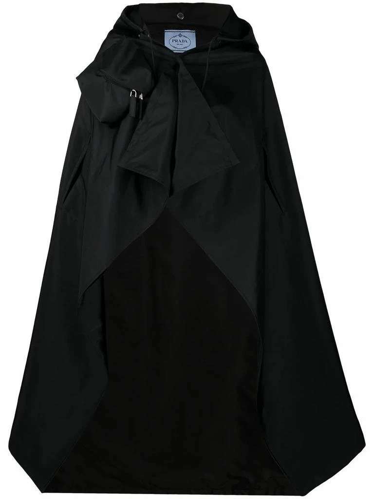 商品Prada|Prada Womens Black Polyamide Poncho,价格¥17926,第1张图片