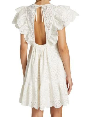 商品Sea|Vienne Cotton Tunic Mini Dress,价格¥429,第2张图片详细描述