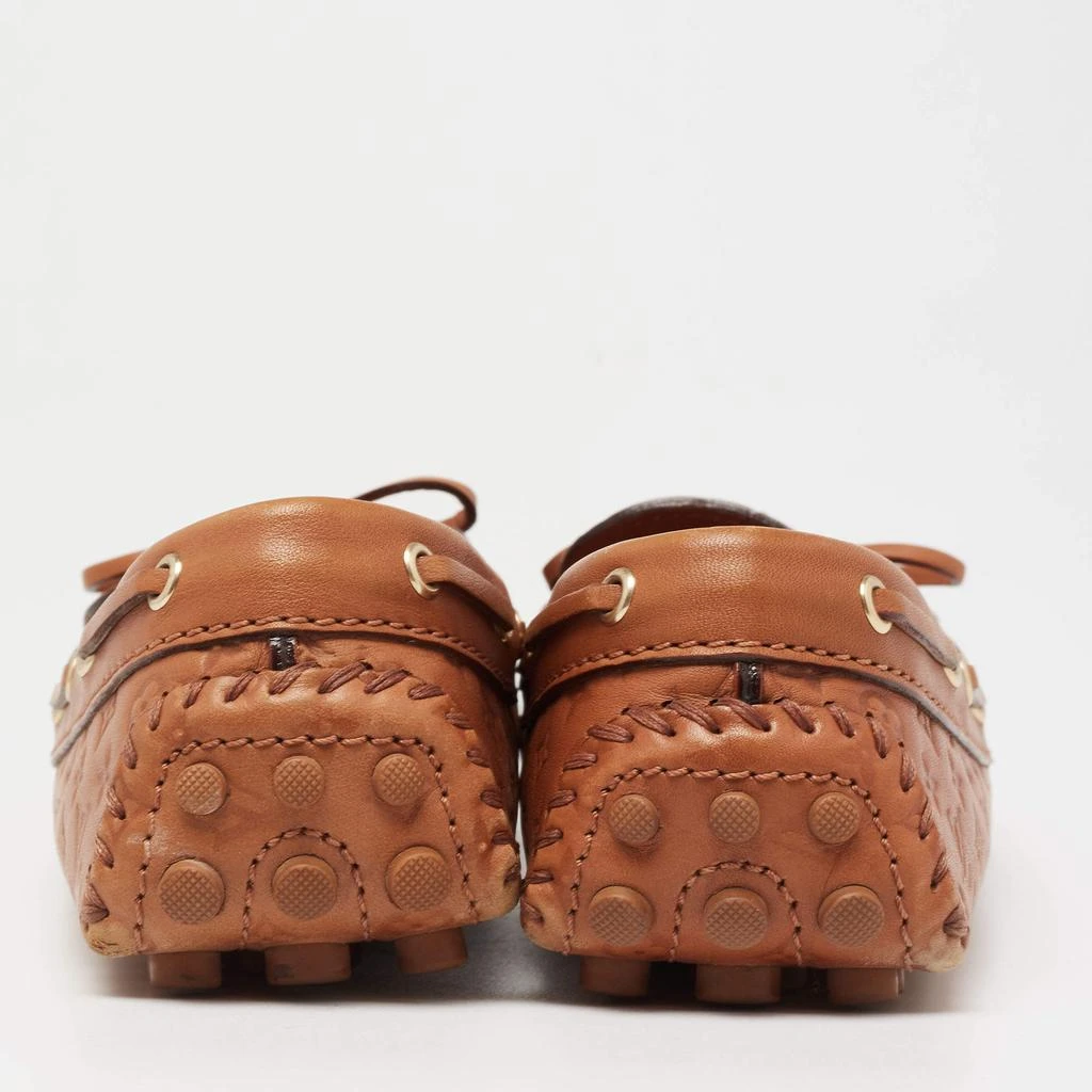 商品[二手商品] Louis Vuitton|Louis Vuitton Tan Monogram Empreinte Leather Gloria Loafers Size 37.5,价格¥3852,第5张图�片详细描述