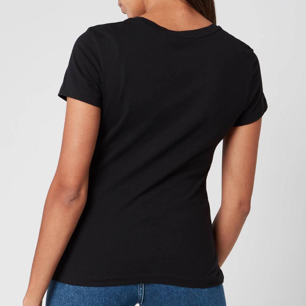 商品Calvin Klein|Calvin Klein Jeans Women's Institutional Logo Slim Fit T-Shirt - CK Black,价格¥173,第4张图片详细描述