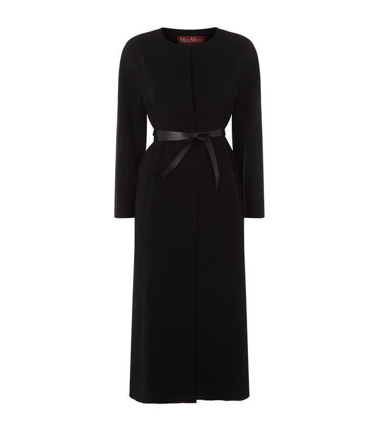 商品Max Mara|Nambo Collarless Belted Midi Coat,价格¥5634,第1张图片