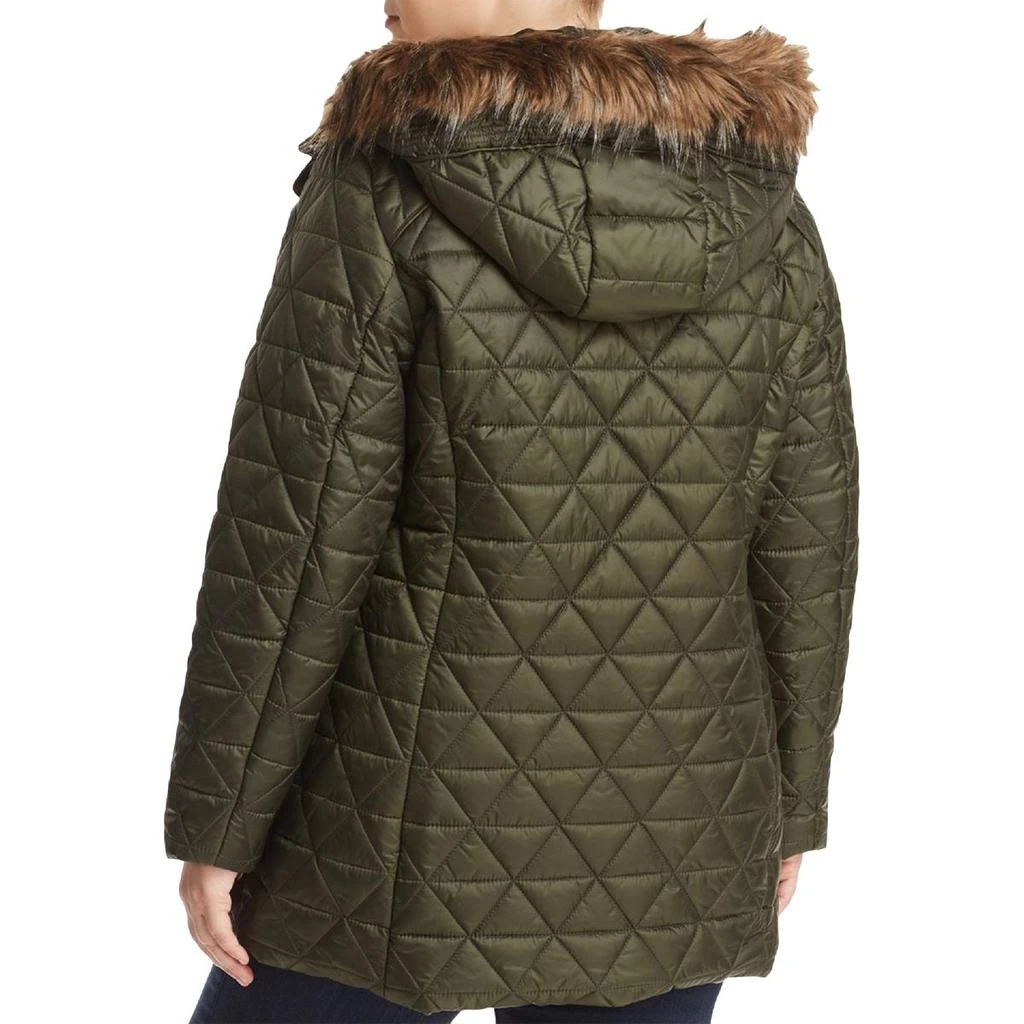 商品Marc New York by Andrew Marc|Marc New York by Andrew Marc Womens Plus Cypress Faux Fur Winter Puffer Coat,价格¥201,第3张图片详细描述