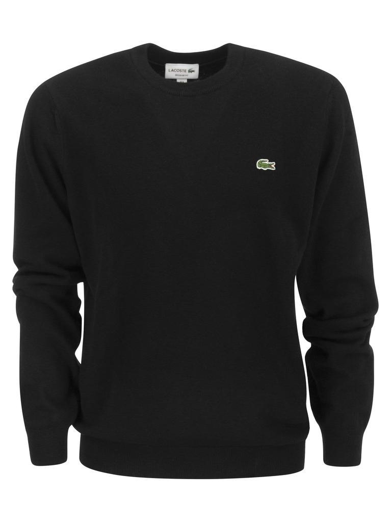 商品Lacoste|Lacoste Crew-neck Pullover In Wool Blend,价格¥836,第1张图片