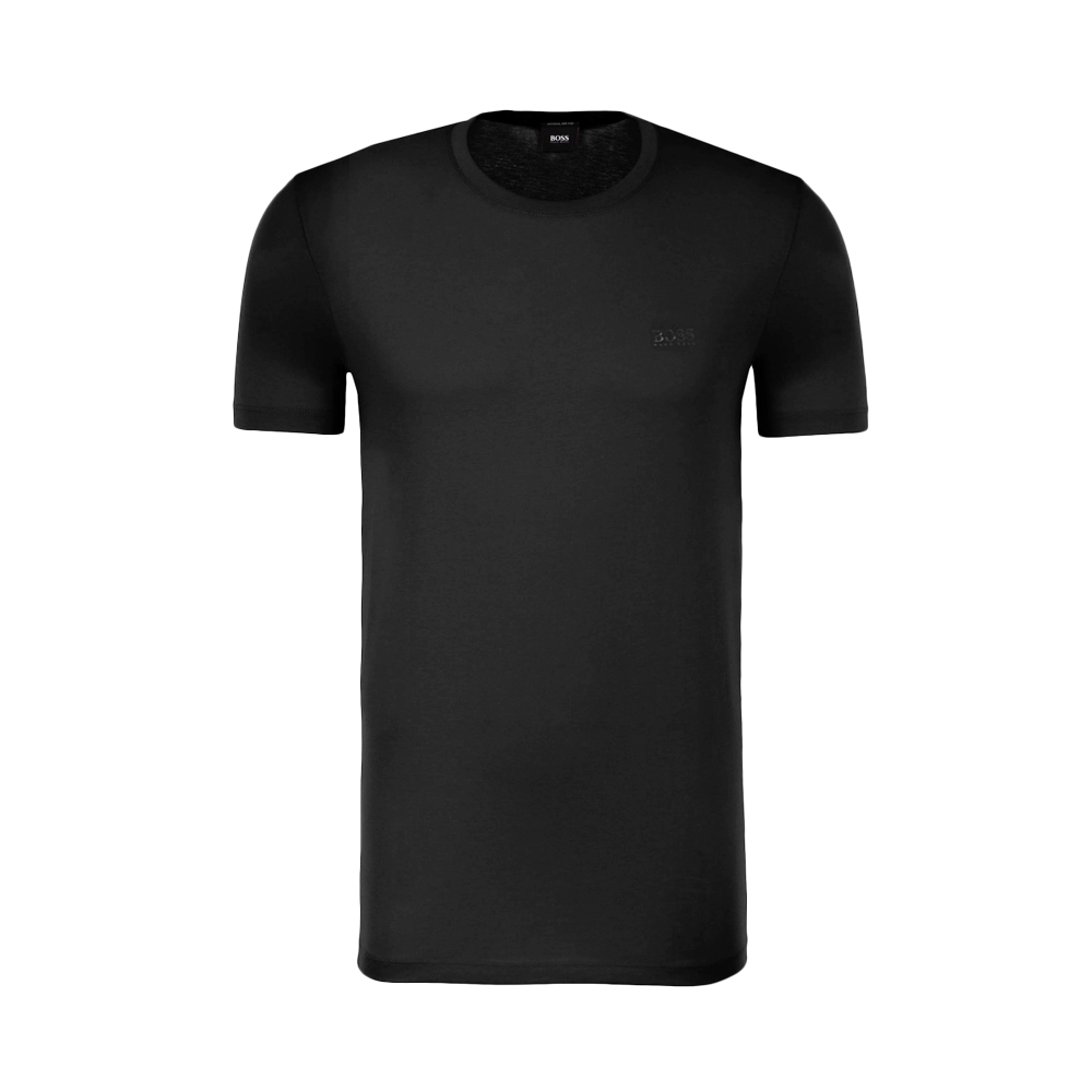 HUGO BOSS 男士黑色短袖T恤 TIBURT33-50333808-001商品第1张图片规格展示