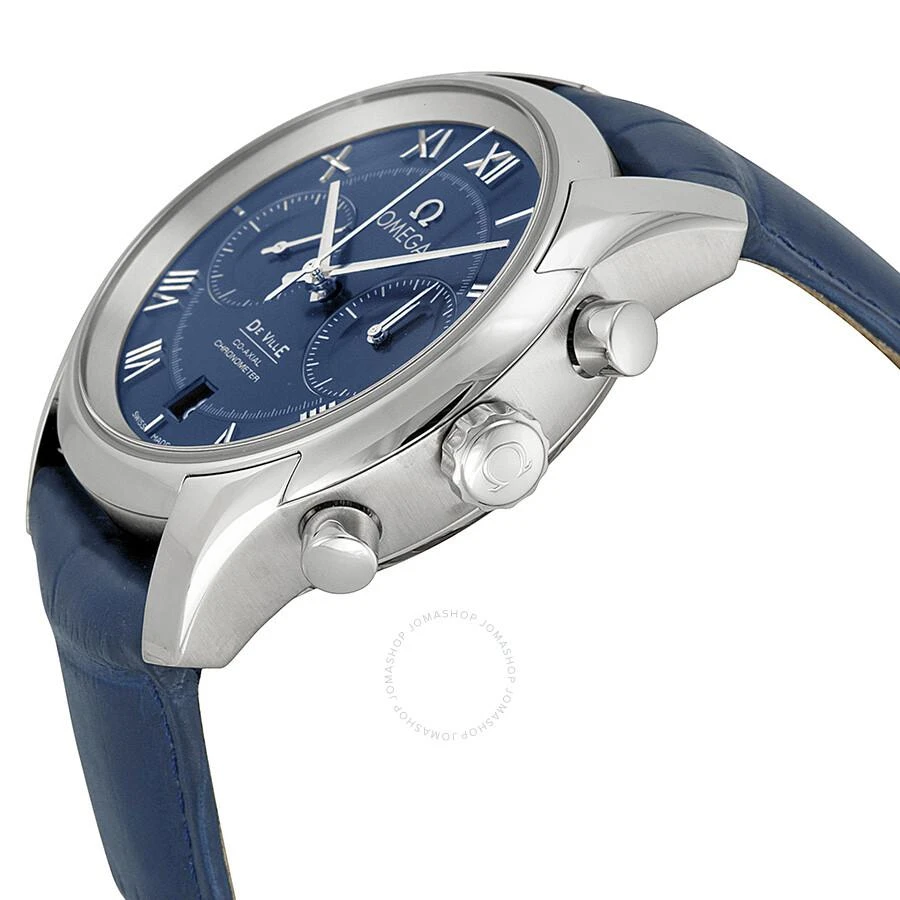 商品Omega|De Ville Blue Dial Blue Leather Men's Watch 43113425103001,价格¥32672,第2张图片详细描述