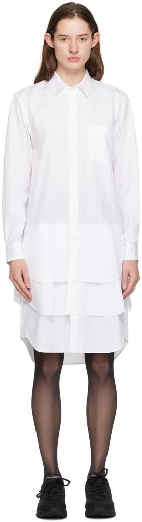 商品Comme des Garcons|白色叠层连衣裙,价格¥2985,第1张图片