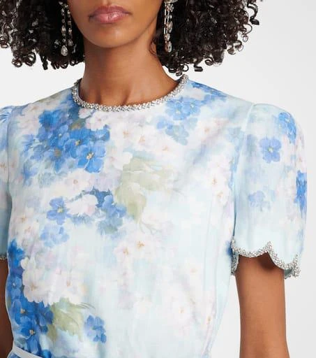 商品Zimmermann|Crush花卉亚麻迷你连衣裙,价格¥7534,第4张图片详细描述