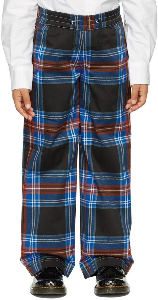 商品Charles Jeffrey Loverboy|SSENSE Exclusive Kids Black Tartan Trousers,价格¥740,第2张图片详细描述