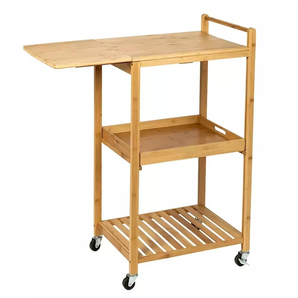 38" Bamboo Rolling Kitchen Cart 商品