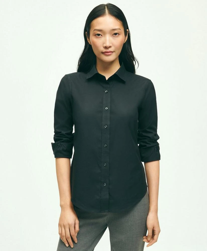 商品Brooks Brothers|女式 合身免烫弹力 Supima® 棉正装衬衫,价格¥659,第1张图片