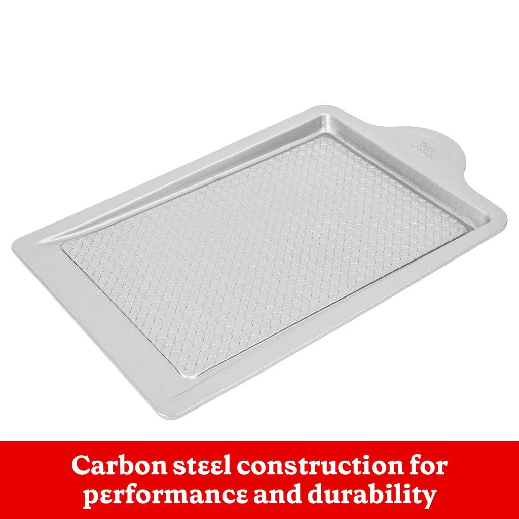 商品Betty Crocker|Carbon Steel Easy Slide 18.5 x 11.5 x 1 Inch Baking Sheet,价格¥142,第2张图片详细描述