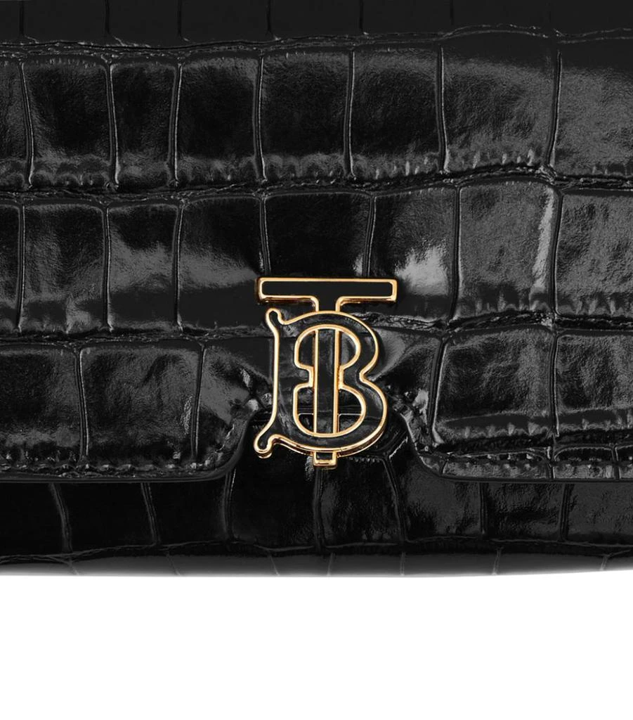 商品Burberry|Croc-Embossed Leather TB Continental Wallet,价格¥6045,第5张图片详细描述