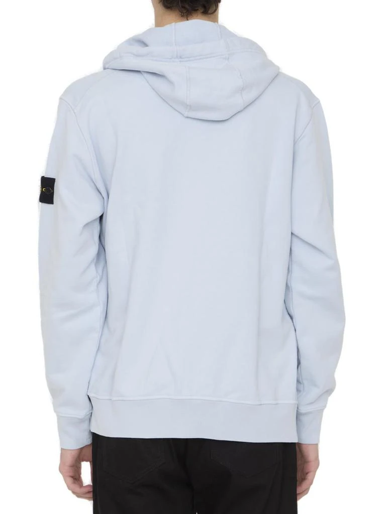 商品Stone Island|Stone Island Logo Patch Zipped Hoodie,价格¥2241,第2张图片详细描述