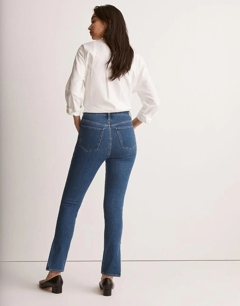 商品Madewell|11" High-Rise Roadtripper Supersoft Skinny Jeans in Medium Indigo Wash: Slit-Hem Edition,价格¥319,第3张图片详细描述