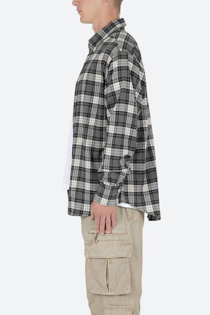 商品MNML|Basic Flannel Shirt - Brown/Grey,价格¥121,第3张图片详细描述