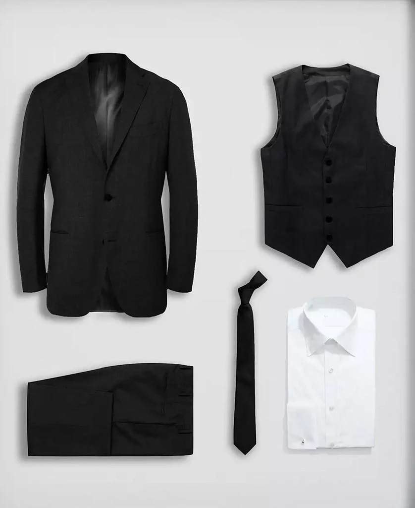 商品Perry Ellis|Big Boy's 5-Piece Shirt, Tie, Jacket, Vest and Pants Solid Suit Set,价格¥986,第5张图片详细描述