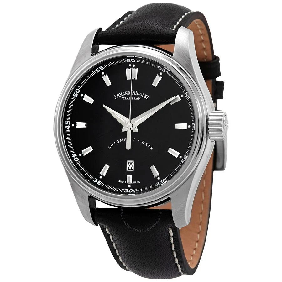 商品Armand Nicolet|MH2 Automatic Black Dial Men's Watch A640A-NR-P140NR2,价格¥5203,第1张图片