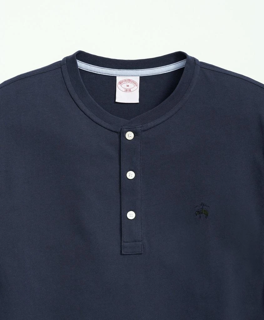 商品Brooks Brothers|Cotton Henley Long-Sleeve T-Shirt,价格¥460,第2张图片详细描述