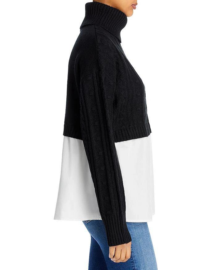 商品AQUA|Layered Look Turtleneck Sweater,价格¥196,第4张图片详细描述