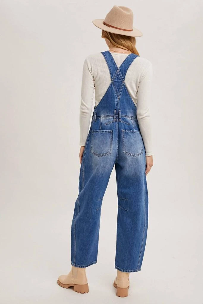 商品BluIvy|Bluivy - Ryder Barrel Leg Overalls,价格¥457,第3张图片详细描述