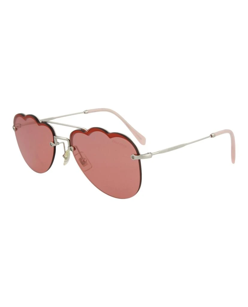 商品Miu Miu|Aviator-Style Metal Sunglasses,价格¥923,第2张图片详细描述