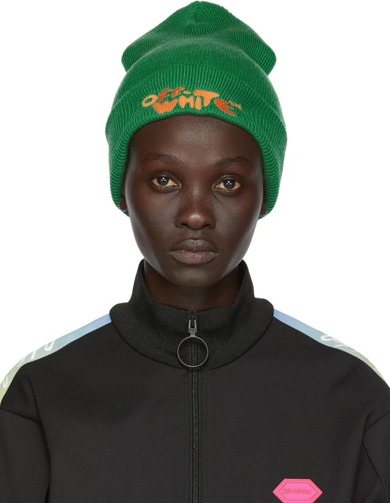 商品Off-White|Green Bubble Font Beanie,价格¥653,第1张图片