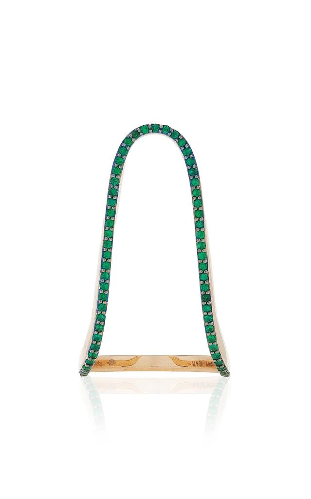 商品Marie Mas|Marie Mas - 18K White Gold Emerald Ring - Green - US 8.5 - Moda Operandi - Gifts For Her,价格¥29671,第1张图片