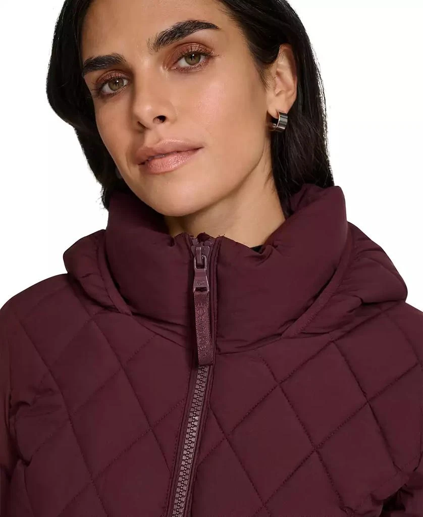 商品Calvin Klein|Womens Side-Panel Hooded Packable Puffer Coat, Created for Macys,价格¥886,第4张图片详细描述