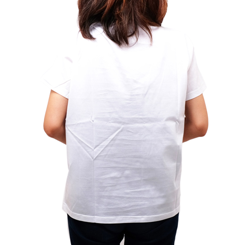Moncler 盟可睐 女士白色棉质短袖 8063700-8390X-001商品第4张图片规格展示