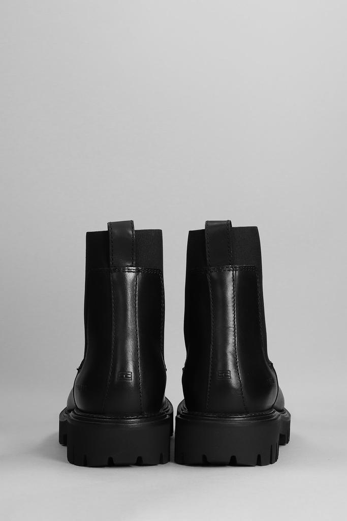 Tommy Hilfiger Premium Casua Ankle Boots In Black Leather商品第4张图片规格展示