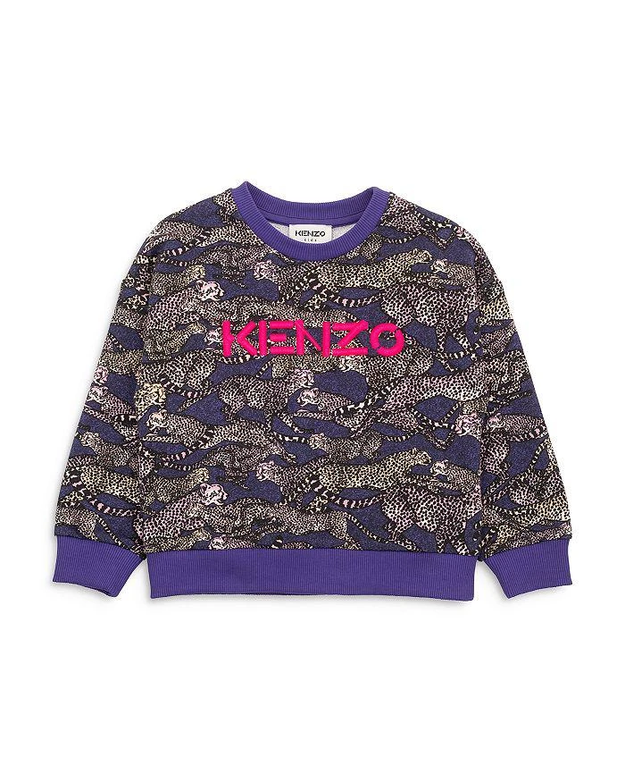 商品Kenzo|Girls' Printed Cheetah Sweatshirt - Little Kid, Big Kid,价格¥415,第1张图片